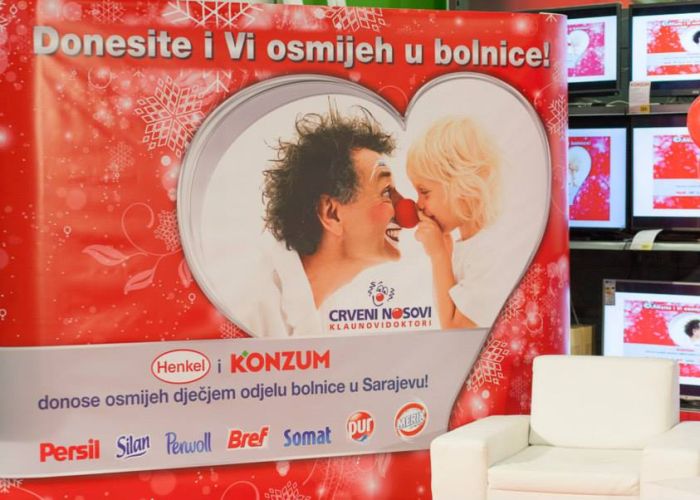 Crveni Nosovi u akciji „Donesite i vi osmijeh u bolnice“