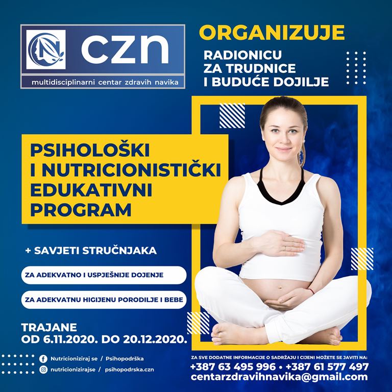 NAJAVA: Eduktivni program za trudnice